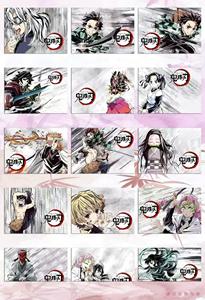 Venta al por mayor <span class=keywords><strong>Demon</strong></span> <span class=keywords><strong>Anime</strong></span> <span class=keywords><strong>Slayer</strong></span> Caja Sorpresa Desgarrable Tarjeta Coleccionable Polaroid 256 Matrix Colección Hobby Transmisión en Vivo Suministro de Juguetes al por Menor - Product Image 6