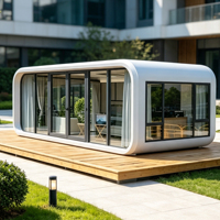 Maisonnette Apple préfabriquée, Salle de réunion modulable, Cuisine extérieure mobile, Entrepôt de station balnéaire panoramique, Villa en aluminium, Hôtel