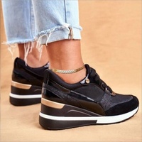 Chaussures de sport décontractées pour femmes, design unique, grande taille, marche en plein air, semelles épaisses, prix bas, chaussures décontractées compétitives