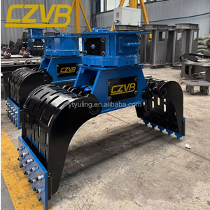 Nuovo Attacco Idraulico Rotante per Escavatore con Pinza per Pietre - Product Image 6