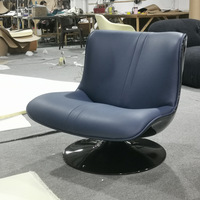 Chaise de loisir rembourrée de luxe italienne design bec de canard minimaliste moderne et décontractée tissu durable maison chambre salon
