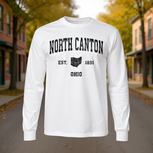 Camiseta de manga larga con estampado deportivo vintage de North Canton Ohio - Product Image 3