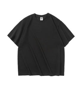 T-shirt da uomo estiva in cotone puro lavorato a maglia da 280g, traspirante, oversize, girocollo, a maniche corte, unisex - Product Image 4