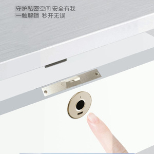 Smart Fingerprint Lock Zinc Alloy Rectangle G3-2 Home Jewelry <b>Box</b> <b>Drawer</b> Makeup <b>Storage</b> Cabinet Privacy Lock - Product Image 4