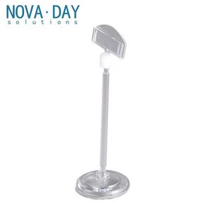 Novaday Supermarkt Draaibare Plastic Doorzichtige Pop Clips Prijskaartje Display Rack Adverteren Display Bord Houder - Product Image 1