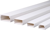 Goulotte légère résistante aux UV en PVC 20*10mm fente conduit électrique domestique auto-adhésif PVC câble protecteur carré