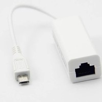 Adaptateur Répartiteur USB vers RJ45 Ethernet 2026 – Carte Réseau Micro USB 2.0 100 Mbps pour Tablette, Ordinateur Portable, PC et Android