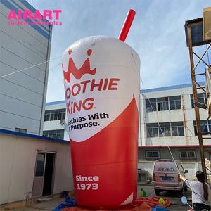 Bouteilles <span class=keywords><strong>de</strong></span> jus et <span class=keywords><strong>de</strong></span> thé gonflables publicitaires, tasses à café gonflables géantes avec pailles - Product Image 4