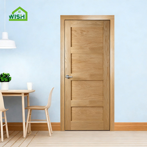 Puerta de Madera Moderna <span class=keywords><strong>para</strong></span> Dormitorio, Estilo Shaker, Precolgada, Manual, con Aislamiento Acústico, <span class=keywords><strong>para</strong></span> Sala de Estar, Apartamento, Hotel, Villa - Product Image 5