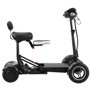 CKD Luxury 350w four wheel electric bike scooter/electric moped with pedals motorcycle electric scooter