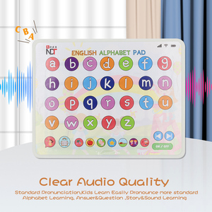 Almohadilla de máquina de aprendizaje para niños, tableta de juego inteligente educativa, música para niños, juguetes interactivos de aprendizaje ABC a granel - Product Image 6