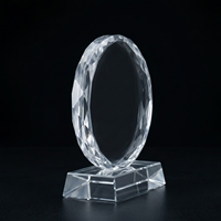 Vente en gros d'usine : Trophée en cristal K9 vierge, toutes formes (rond, multifacettes, personnalisées), avec base pour gravure, pour récompenses et souvenirs