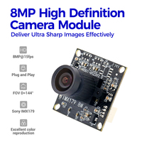 Módulo de Cámara con Enfoque Fijo de Ángulo Ultraamplio de 144 Grados, Alta Definición, 8MP, 15fps, IMX179, 3264*2448, Personalizado por Hampo Factory
