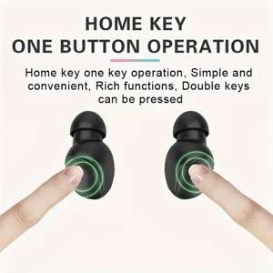 Auriculares A6S TWS, Auriculares Inalámbricos Bluetooth, Control de Botones, Auriculares Intrauditivos, Sonido Estéreo de Alta Fidelidad, Auriculares Bluetooth para Juegos con Micrófono - Product Image 4