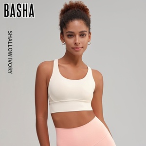 Colores sólidos Tallas grandes XL Tops sin costuras Transpirable Secado rápido Fitness Sin espalda Recorte Activewear Sujetadores de yoga para deportes de mujer - Product Image 4