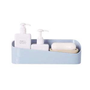 Elegant Classic Design Plastic Bathroom Accessories PP <strong>Wall</strong> Mounted Multifunction <strong>Storage</strong> <strong>Basket</strong> Hanging Container Rack - Product Image 1