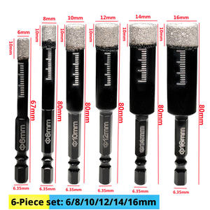 Vente directe d'usine, ouvre-trou hexagonal à brasage, perceuse à carrelage sèche pour béton, granit, marbre - Product Image 5