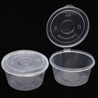 Gobelet à sauce jetable en PP transparent pour chili et vinaigre, boîte à trempette, vente en gros
