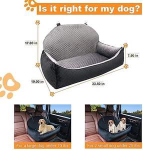 ที่หุ้มเบาะผ้าอ๊อกซ์ฟอร์ดสีน้ำตาลนุ่มฐานกันลื่นทำความสะอาดง่ายสำหรับสัตว์เลี้ยงที่มีขนาดใหญ่/ขนาดกลางสุนัข<span class=keywords><strong>2</strong></span>ตัวพิมพ์ลายสัตว์เลี้ยงขนาดเล็ก - Product Image 2