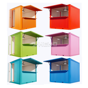 Mini-bar à café mobile de 10 pieds en conteneur de transport modifié, design moderne, pour l'extérieur, type café-restaurant -up shop - Product Image 2