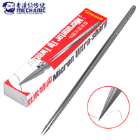 Pinzas de Precisión con Punta Micrométrica Manual Especial KA-11 MECHANIC, Herramienta de Mantenimiento Electrónico, No Magnéticas, Antiadherentes