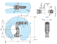 Robot industriel YASKAWA GP4 à 6 axes, station de travail d'assemblage haute vitesse avec système de vision 3D et moteur pour la préhension et le placement de petites pièces