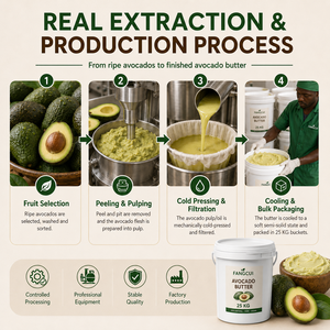 Mantequilla de Aguacate Persea Gratissima Prensada en Frío con Textura Fina, Apta para Hidratación Corporal y Mezcla de Materia Prima para Cremas - Product Image 3