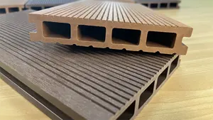 Outdoor Houten Vloer 3D Embossing Wpc Composiet Terrasplanken Wpc Decking Tegels