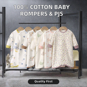 Ropa de bebé de 100% algodón al por mayor, peleles informales de dibujos animados, pijamas para niños, suministros ODM de verano - Product Image 2