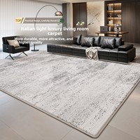 Tapis italien minimaliste tissé à la machine pour salon, nouveau tapis moderne simple, luxe léger, haut de gamme, imperméable et résistant aux taches pour la maison