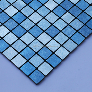 Moderno 3D aluminio <span class=keywords><strong>vinilo</strong></span> Peel Stick autoadhesivo pared <span class=keywords><strong>mosaico</strong></span> azulejo 4mm de espesor para cocina Backsplash pared Interior al por mayor - Product Image 4