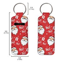 SMETA Sedex 4P Usine Sublimation Mignon Chat Néoprène Porte-Clés Chapstick Porte-Clés Porte-Lèvres Baume Porte-Clés