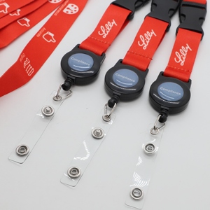 Corporate Gift ID Holder Neck Lanyards Breakaway Clasp Quick Release <b>Buckle</b> Strap Sublimation Polyester Retractable Lanyards - Product Image 2