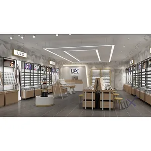 Modern Design Sunglasses Mall Glass Kiosk Material Optical Shop Design Mall Kiosk