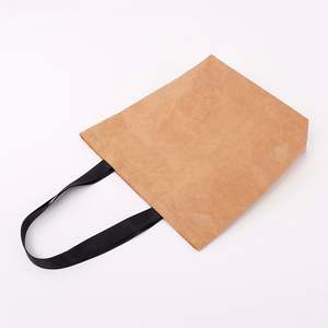 Bolsas de Papel Kraft Marrón Lisas para Comida para Llevar, Bolsas de Compra con Diseño Personalizado, Precio Bajo con Asa - Product Image 6