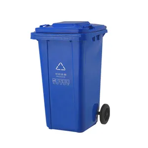 Good Quality 100 Liter Recycle Plastic Wheeled Garbage Container Rubbish Bin