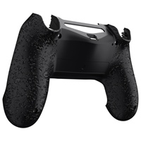 Coque inférieure de remplacement noire texturée EXtremeRate version Type-C compatible avec les manettes PS4 modèles JDM-040/050/055