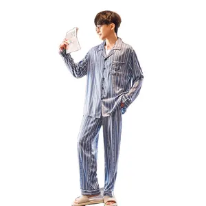 Satijn Zijden Pyjama Voor Mannen Slapen Huis Pyjama Luxe Cool Fashion Pyjama