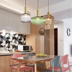 SIMIG americano Vintage creativo minimalista vetro a strisce luce pendente per ristorante Bar Cafe studio pensione camera da letto - Product Image 6