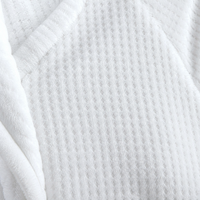 Peignoir de nuit en polaire corail Feiyue Cozy Luxury, texture douce, en promotion
