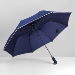 Venta Directa de Fábrica, Sombrilla Plegable Automática de Poliéster para Exteriores, Diseño Clásico Impermeable para Viajes, Equipo de Lluvia Económico - Product Image 4