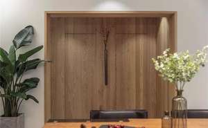 Populaire Aluminium Bois Cadre Caché Porte Chambre Invisible Nouveau Design Personnalisable Intérieur Villa Panneau Mural - Product Image 4