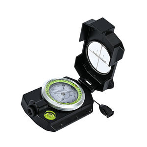 <span class=keywords><strong>Boussole</strong></span> portable robuste S-100, boîtier en alliage d'aluminium, accessoires métalliques, cadran amorti rempli de liquide pour la randonnée et le trekking - Product Image 4