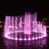 Fuente Musical Flotante Comercial de Gran Escala, de Acero Inoxidable, Resistente al Agua, para Exteriores