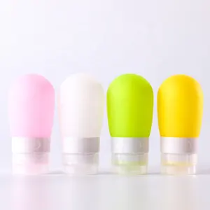 38ml 60ml 80ml Rỗng Travel Silicone bóp chai bơm lại xách tay mini Silicone Travel Set