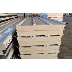 roofing materials 0.5 mm plate surface eps sandwich panel / roof and wall sandwich panel price