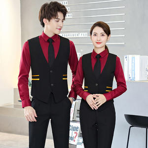 <span class=keywords><strong>KTV</strong></span>バー受付ウェイトレス作業着3ピースセット長袖ケータリングホテルスタッフユニフォーム - Product Image 1