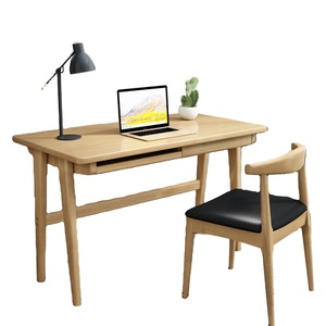 Escritorio de Computadora Moderno de Madera Sólida, 3 Estilos: Nogal, Blanco, Burlywood, Mesa de Estudio - Product Image 1