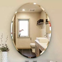 Miroir de sol pour salle de bain, style moderne, sans cadre, anti-explosion, verre soufflé à la main, épaisseur 5 mm