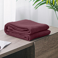Couverture en fil de coton pur, plaid de sieste en coton, couverture de canapé pour climatisation de bureau, couette serviette multicolore personnalisable